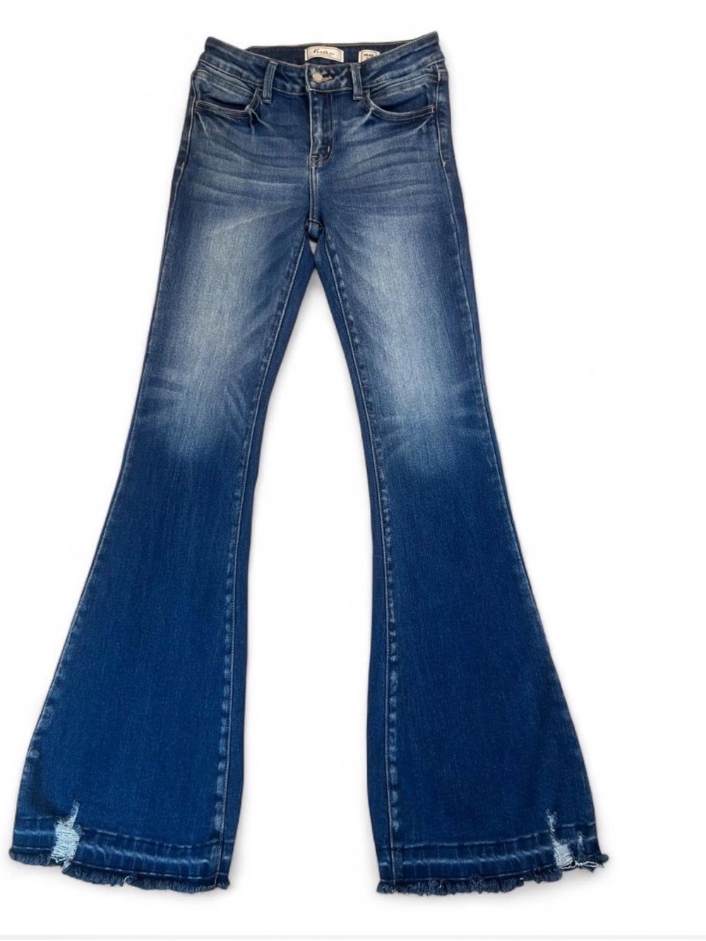KanCan Girls Flared Blue Jeans - Classic Indigo